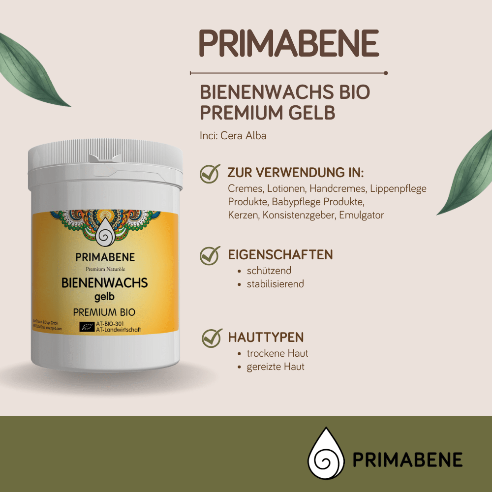 Bild von Bienenwachs gelb PREMIUM Bio